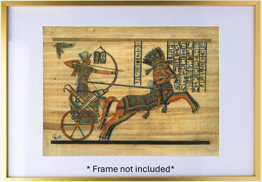 The Perfect Christmas Gift - Battle of Kadesh Papyrus Souvenir Painting (40*29.5 cm)