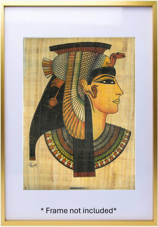 The Perfect Christmas Gift - Cleopatra Papyrus Souvenir Painting (40*29.5 cm)